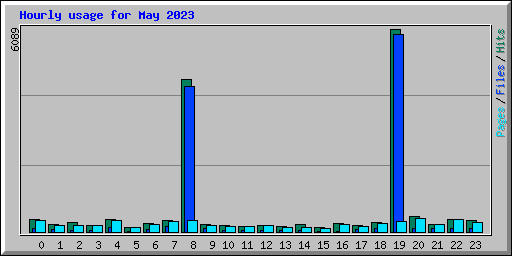Hourly usage for May 2023